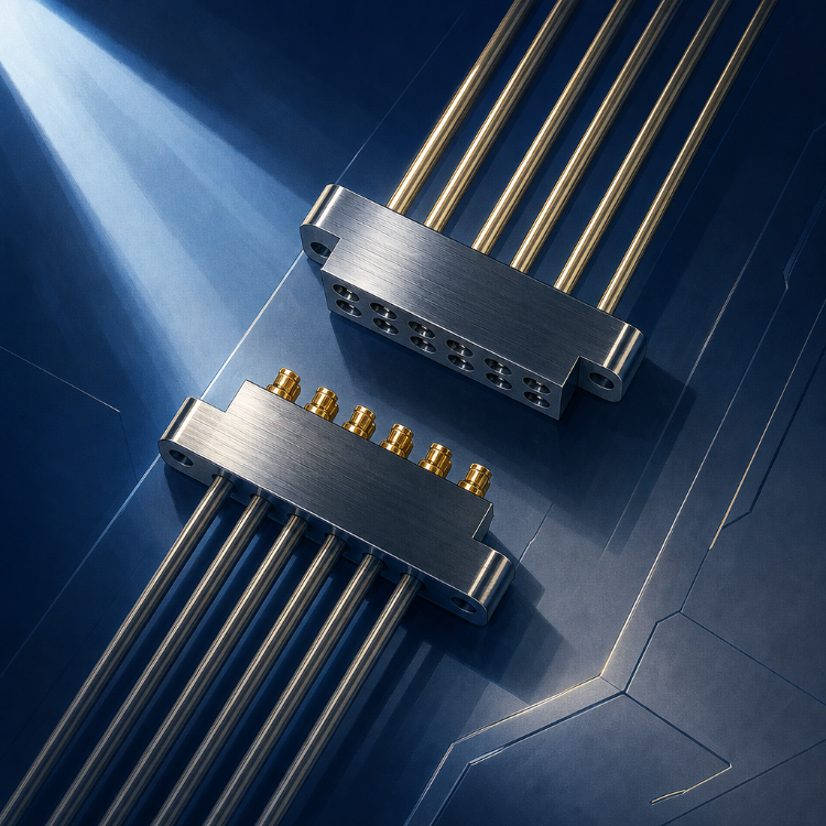 Quantum & Cryo Ganged RF Cable Connectors
