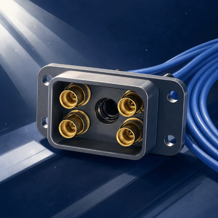 High Power Multi Port RF Cable Connectors