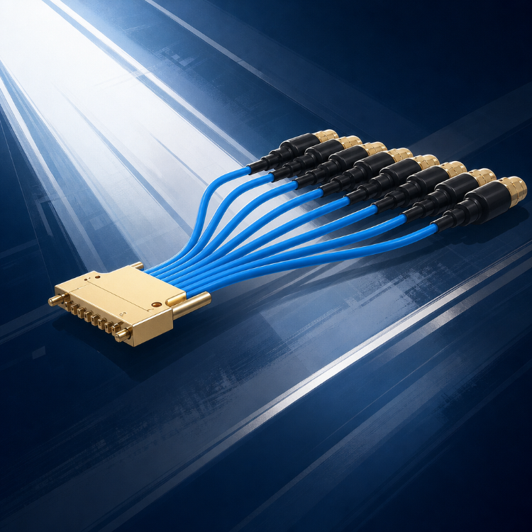 Multi Port/Ganged Cable Assemblies Products >> RF/Microwave Cables & Interconnect >> RF Cable, Cable Connectors & Cable